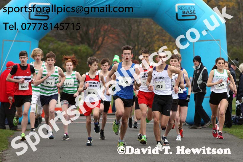Mens and womens under-17s and under-20s, Heaton Memorial 10k Road Race, Newcastle Town Moor. Photo:  David T. Hewitson/Sports for All Pics